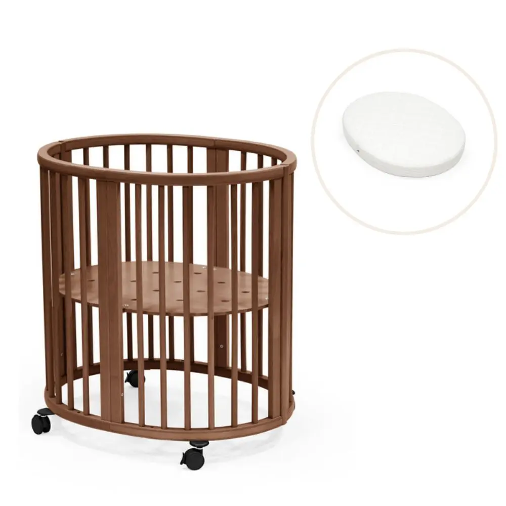 Stokke Sleepi Mini Seng V3 Med Madras Warm Brown