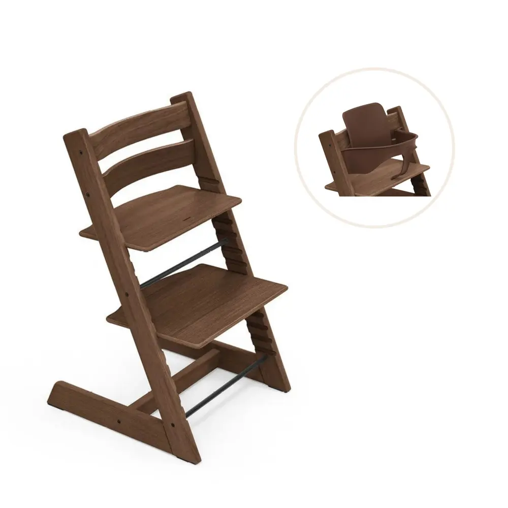 Tripp Trapp Højstol Eg Inkl  Babysæt Warm Brown