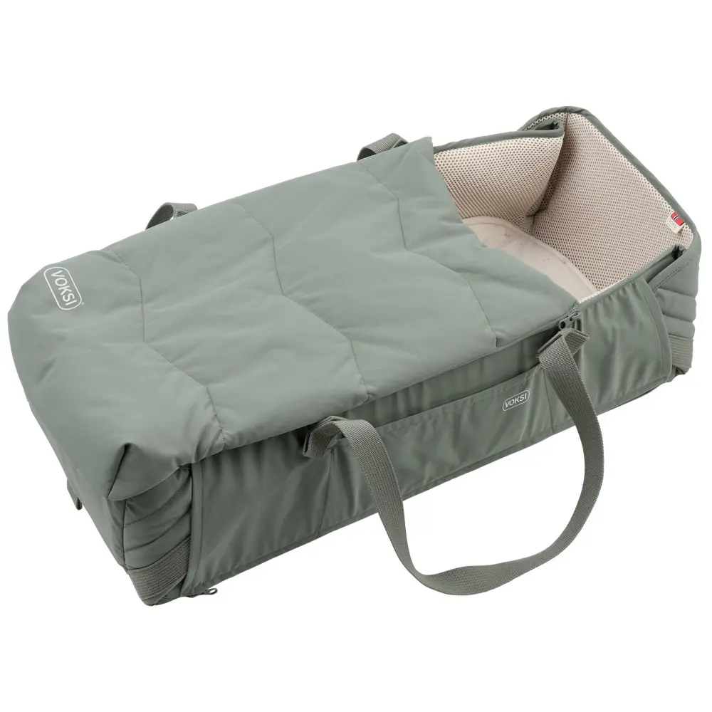 Voksiâ Carry Me Babynest Meadowgreen Leaf
