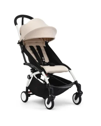 Yoyoâ  Klapvogn Bonpoint Beige På Hvidt Stel