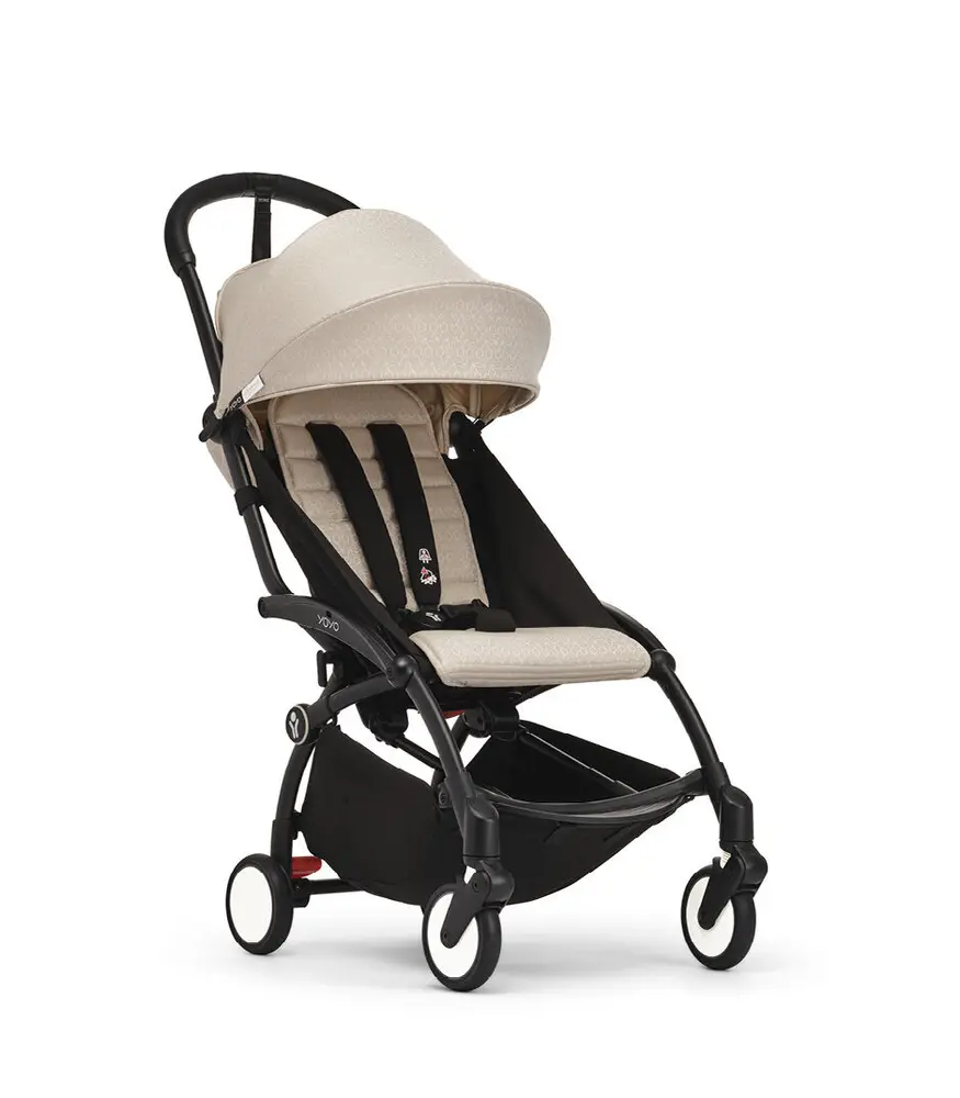 Yoyoâ  Klapvogn Bonpoint Beige På Sort Stel
