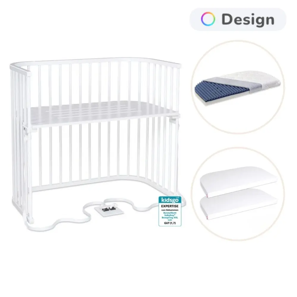 Babybay Side By Side Boxspring Med Madras Og Lagen