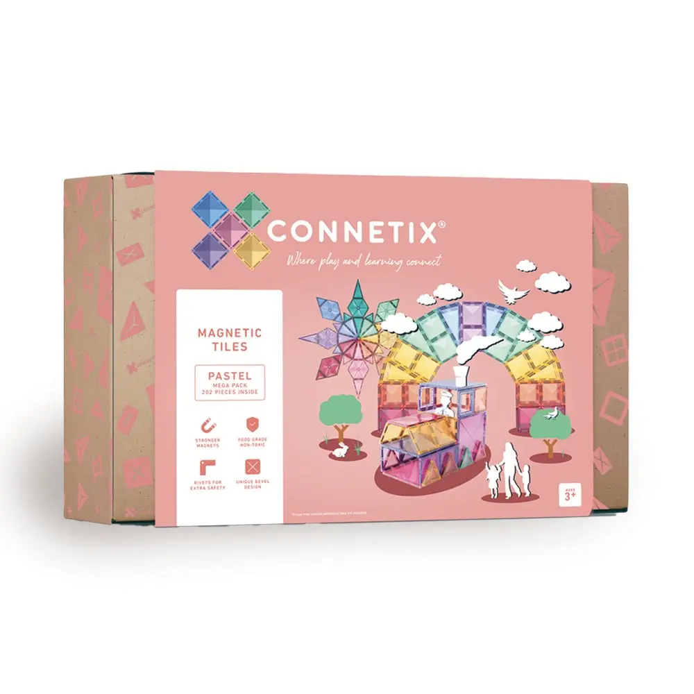 Mega Pack  Magnetsæt 202 Dele Pastel