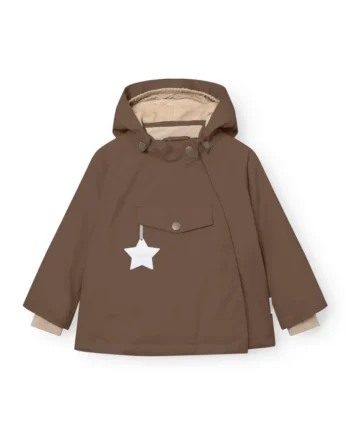 Mini   Ture Matwang Fleeceforet Vinterjakke Chestnut Brown 12 Mdr 80
