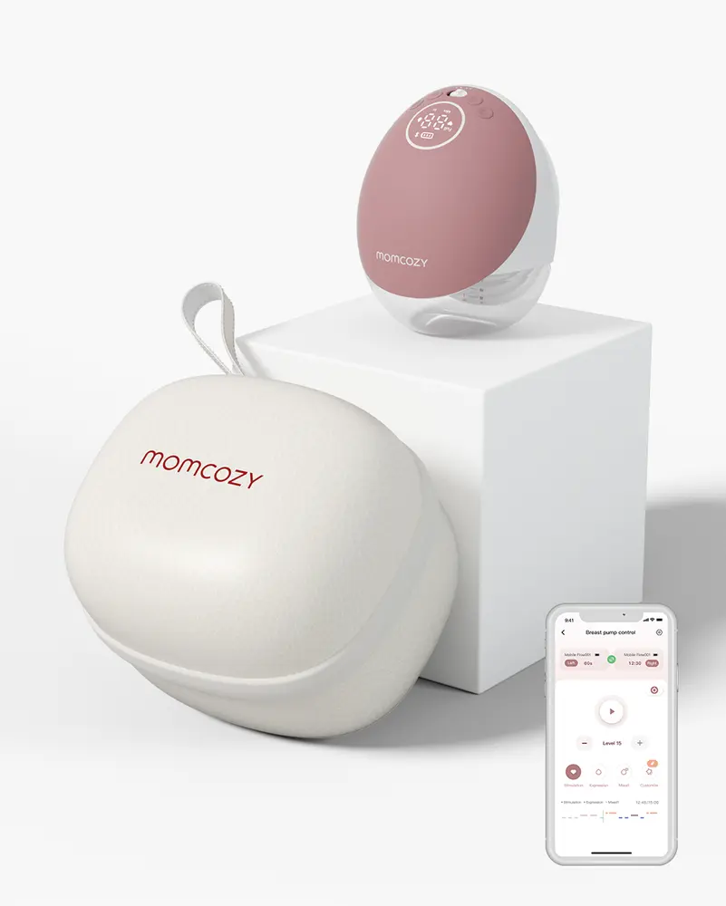 Momcozy M9 Bærbar Single Brystpumpe Red