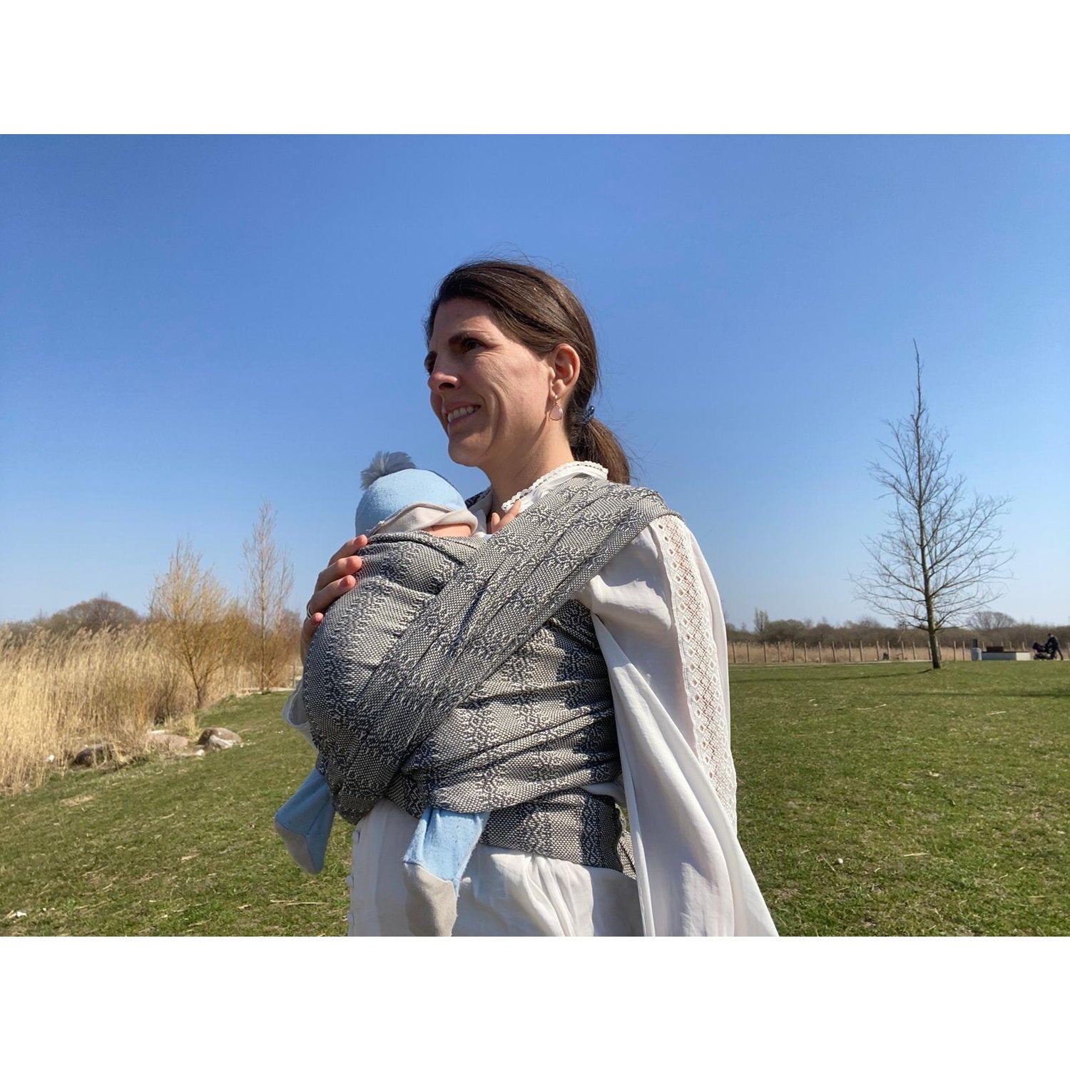 Rebozo Håndvævet Fastvikle Emma Grey
